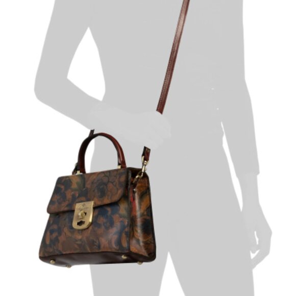 PATRICIA NASH Leather Chauny Top Handle Satchel Sienna Sunset Crossbody - Picture 2 of 13